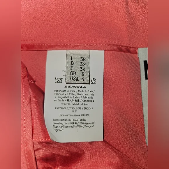 Moschino Ikram Aeffe Spa Women Trousers Pants Size 4 - Picture 11 of 14